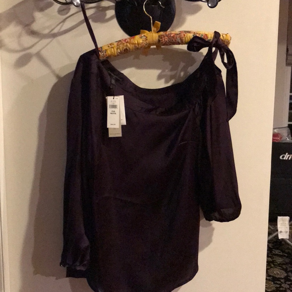 Banana Republic silky purple blouse